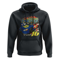 Vintage Americana Speed Legend 16 Tribute Hoodie American Hero #16 Stock Car Memorial - Wonder Print Shop