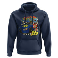Vintage Americana Speed Legend 16 Tribute Hoodie American Hero #16 Stock Car Memorial - Wonder Print Shop