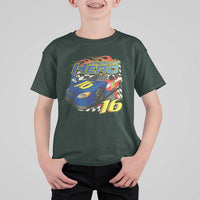 Vintage Americana Speed Legend 16 Tribute T Shirt For Kid American Hero #16 Stock Car Memorial - Wonder Print Shop