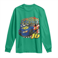 Vintage Americana Speed Legend 16 Tribute Long Sleeve Shirt American Hero #16 Stock Car Memorial - Wonder Print Shop