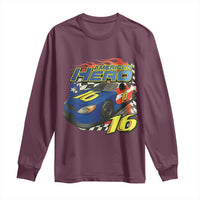 Vintage Americana Speed Legend 16 Tribute Long Sleeve Shirt American Hero #16 Stock Car Memorial - Wonder Print Shop
