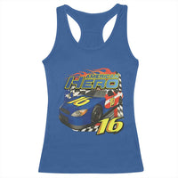 Vintage Americana Speed Legend 16 Tribute Racerback Tank Top American Hero #16 Stock Car Memorial - Wonder Print Shop