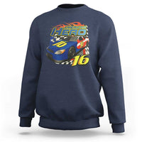 Vintage Americana Speed Legend 16 Tribute Sweatshirt American Hero #16 Stock Car Memorial - Wonder Print Shop