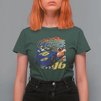 Vintage Americana Speed Legend 16 Tribute T Shirt For Women American Hero #16 Stock Car Memorial - Wonder Print Shop