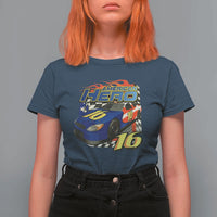 Vintage Americana Speed Legend 16 Tribute T Shirt For Women American Hero #16 Stock Car Memorial - Wonder Print Shop