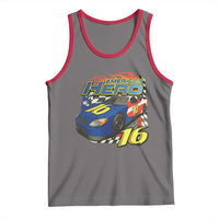 Vintage Americana Speed Legend 16 Tribute Tank Top American Hero #16 Stock Car Memorial - Wonder Print Shop