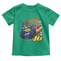Vintage Americana Speed Legend 16 Tribute Toddler T Shirt American Hero #16 Stock Car Memorial - Wonder Print Shop