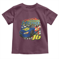 Vintage Americana Speed Legend 16 Tribute Toddler T Shirt American Hero #16 Stock Car Memorial - Wonder Print Shop