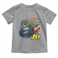 Vintage Americana Speed Legend 16 Tribute Toddler T Shirt American Hero #16 Stock Car Memorial - Wonder Print Shop
