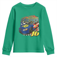 Vintage Americana Speed Legend 16 Tribute Youth Sweatshirt American Hero #16 Stock Car Memorial - Wonder Print Shop