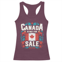 Canada Is Not For Sale Racerback Tank Top