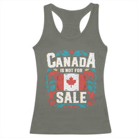 Canada Is Not For Sale Racerback Tank Top