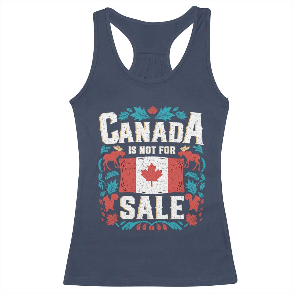 Canada Is Not For Sale Racerback Tank Top