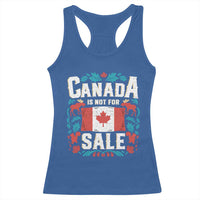 Canada Is Not For Sale Racerback Tank Top