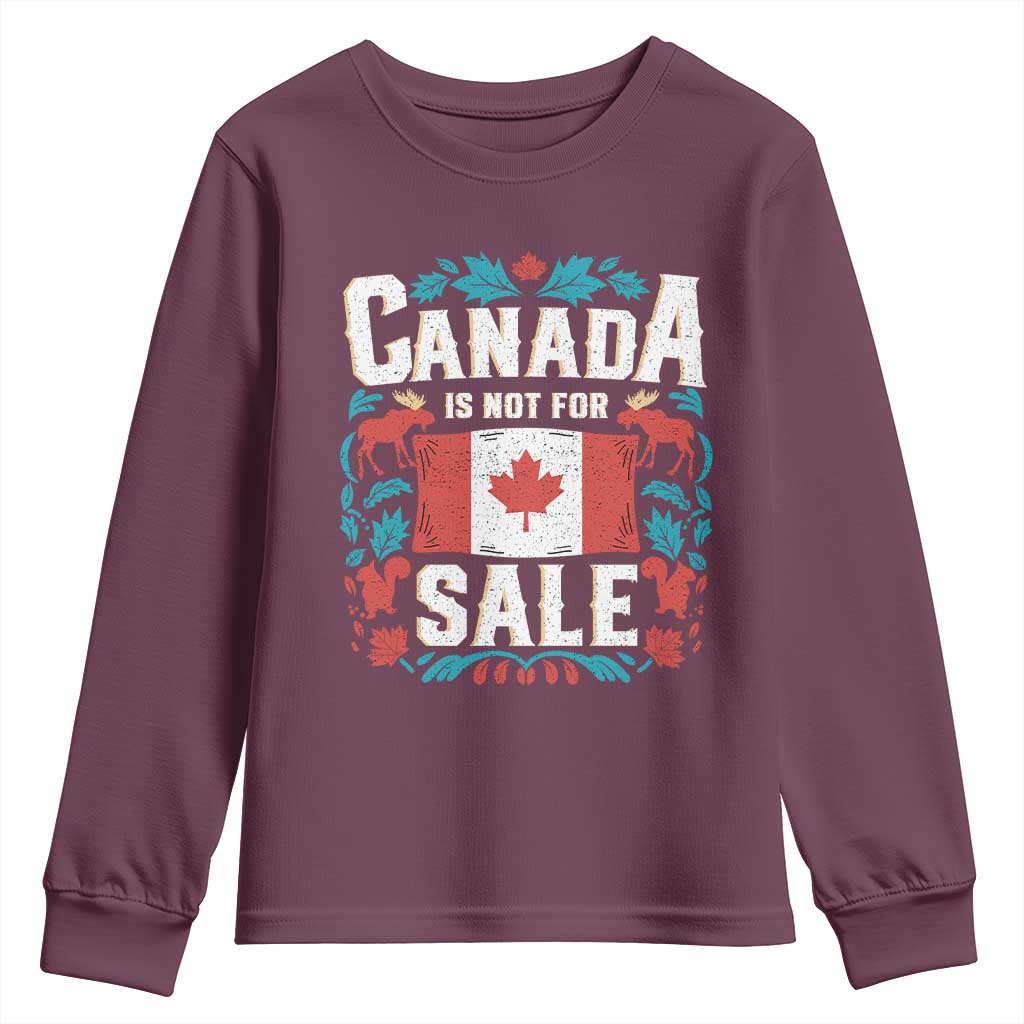 Canada Is Not For Sale Youth Sweatshirt