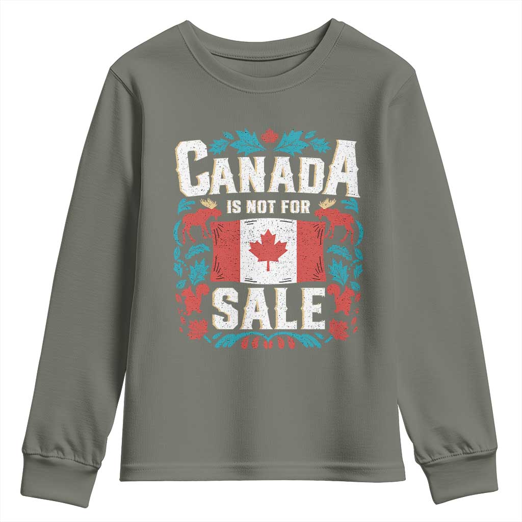 Canada Is Not For Sale Youth Sweatshirt