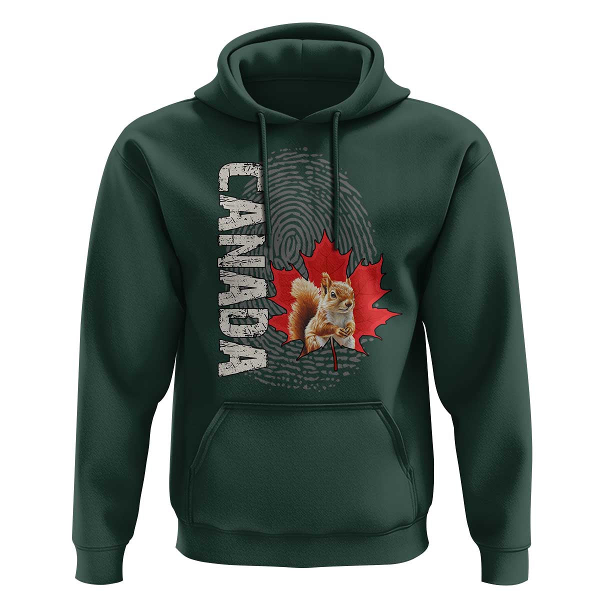 Canada Pride Hoodie Maple Leaf Squirrel Canadian Roots