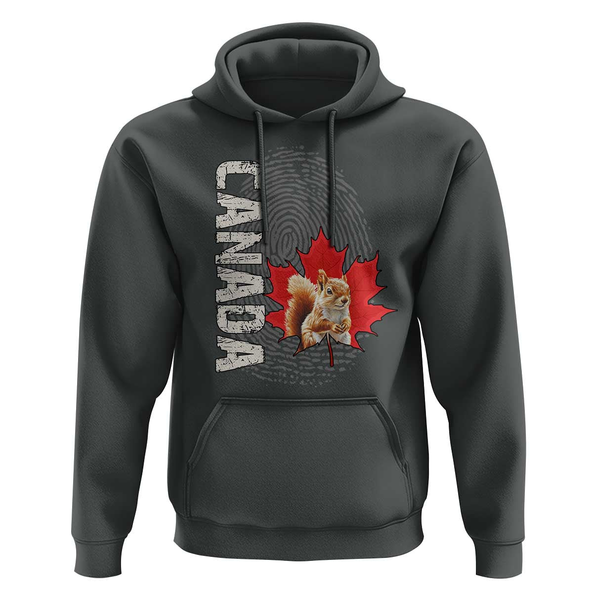 Canada Pride Hoodie Maple Leaf Squirrel Canadian Roots
