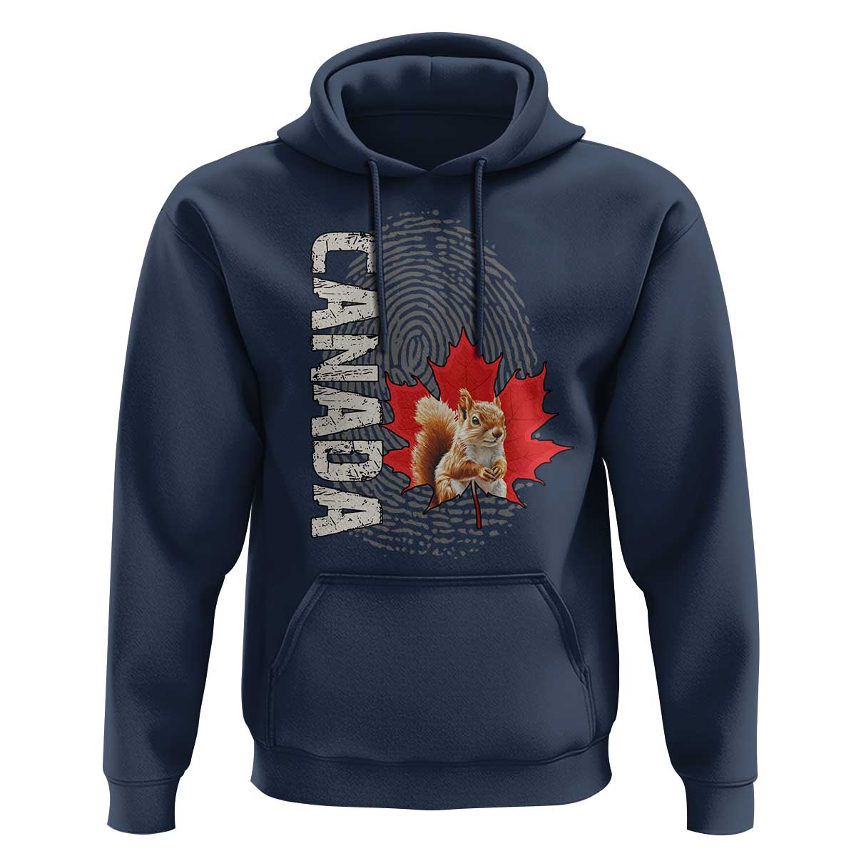 Canada Pride Hoodie Maple Leaf Squirrel Canadian Roots