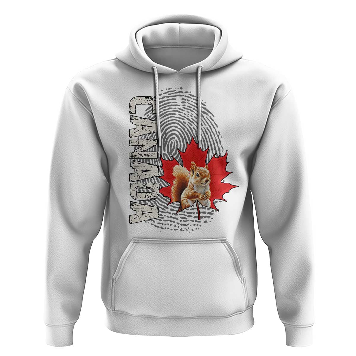 Canada Pride Hoodie Maple Leaf Squirrel Canadian Roots