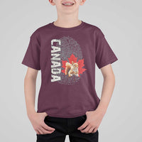 Canada Pride T Shirt For Kid Maple Leaf Squirrel Canadian Roots