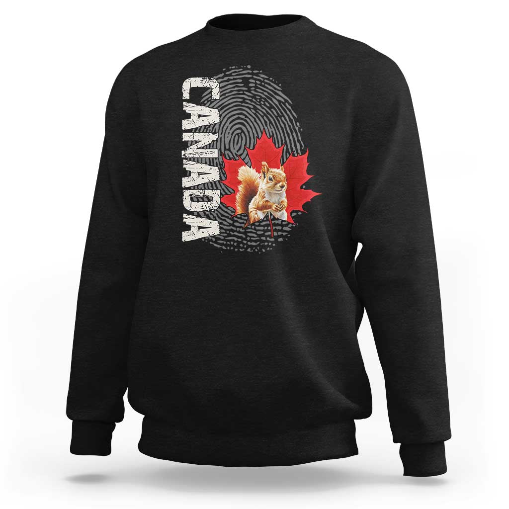 Canada Pride Sweatshirt Maple Leaf Squirrel Canadian Roots