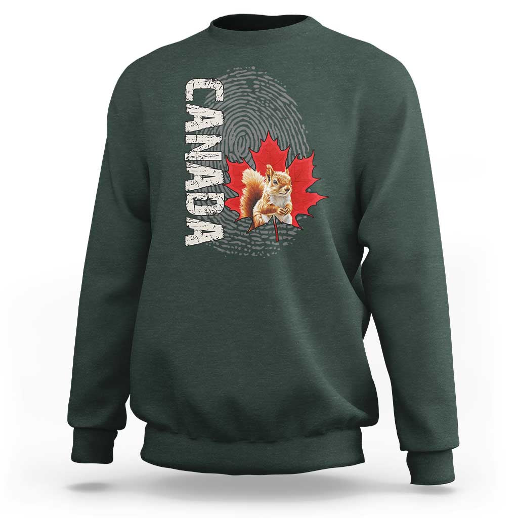 Canada Pride Sweatshirt Maple Leaf Squirrel Canadian Roots