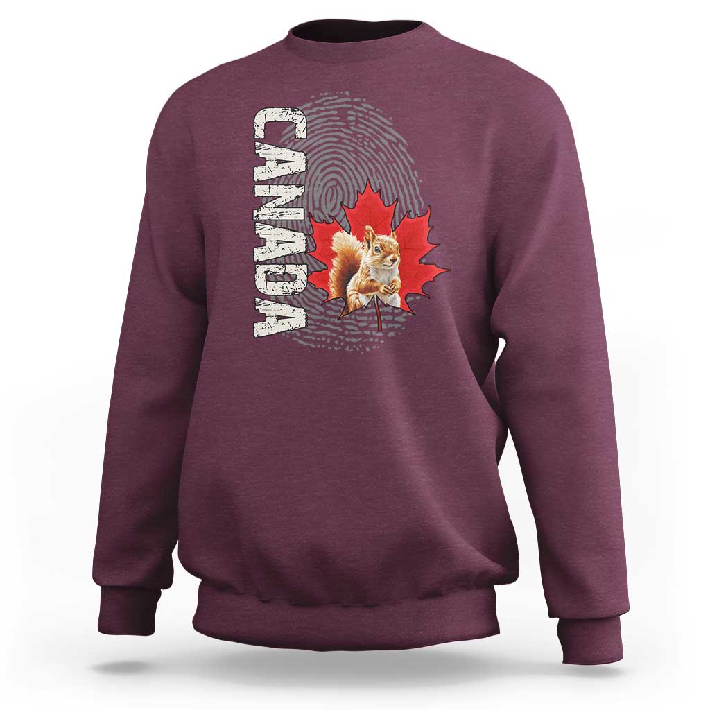 Canada Pride Sweatshirt Maple Leaf Squirrel Canadian Roots