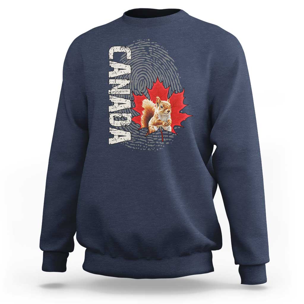 Canada Pride Sweatshirt Maple Leaf Squirrel Canadian Roots