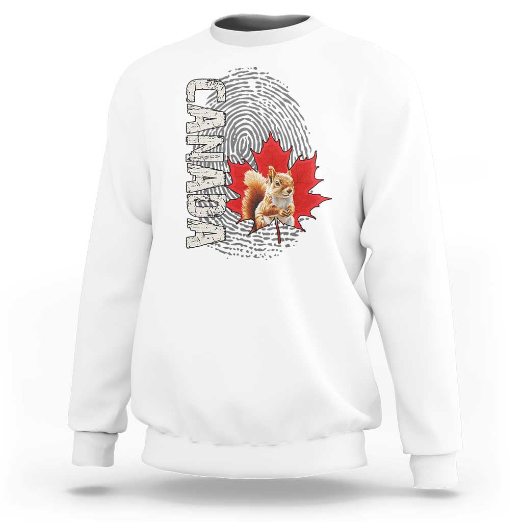 Canada Pride Sweatshirt Maple Leaf Squirrel Canadian Roots
