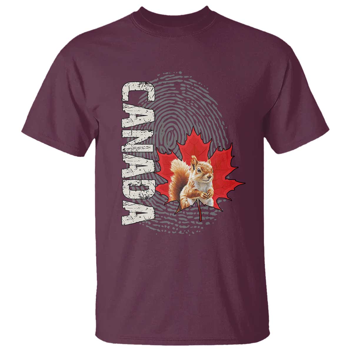 Canada Pride T Shirt Maple Leaf Squirrel Canadian Roots