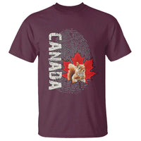 Canada Pride T Shirt Maple Leaf Squirrel Canadian Roots