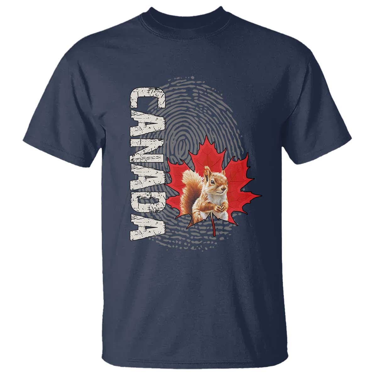 Canada Pride T Shirt Maple Leaf Squirrel Canadian Roots