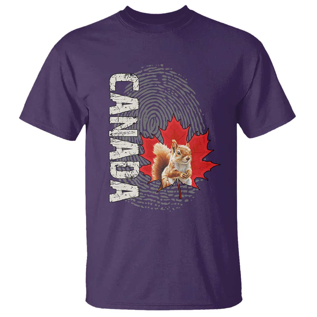 Canada Pride T Shirt Maple Leaf Squirrel Canadian Roots