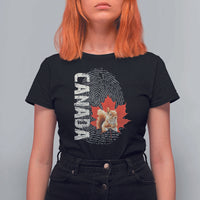 Canada Pride T Shirt For Women Maple Leaf Squirrel Canadian Roots