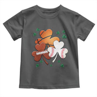 Football Basketball Baseball Shamrock Toddler T Shirt Happy St Patricks Day Sport Lover