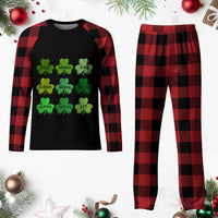 Funny St Patricks Day Skibi Rizz Plaid Pajama Set No Cap - Wonder Print Shop