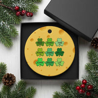 Funny St Patricks Day Skibi Rizz Ceramic Ornament No Cap - Wonder Print Shop