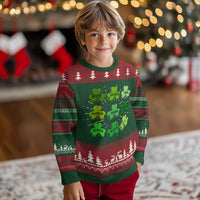 Funny St Patricks Day Skibi Rizz Knitted Sweatshirt No Cap