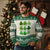 Funny St Patricks Day Skibi Rizz Knitted Sweatshirt No Cap