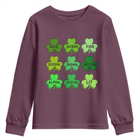 Funny St Patricks Day Skibi Rizz Youth Sweatshirt No Cap