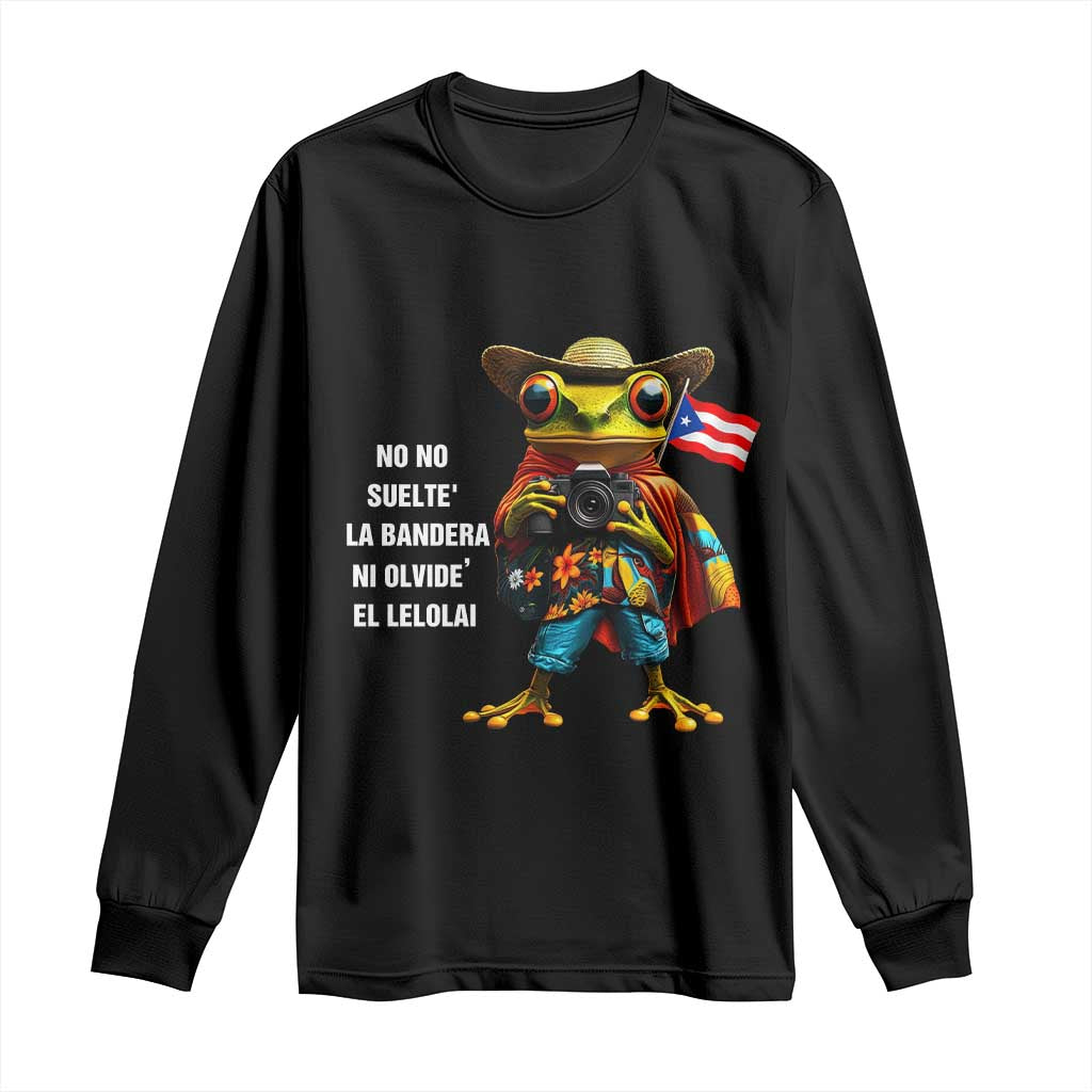 Puerto Rico Coqui' Long Sleeve Shirt Debí Tirar Más Fotos