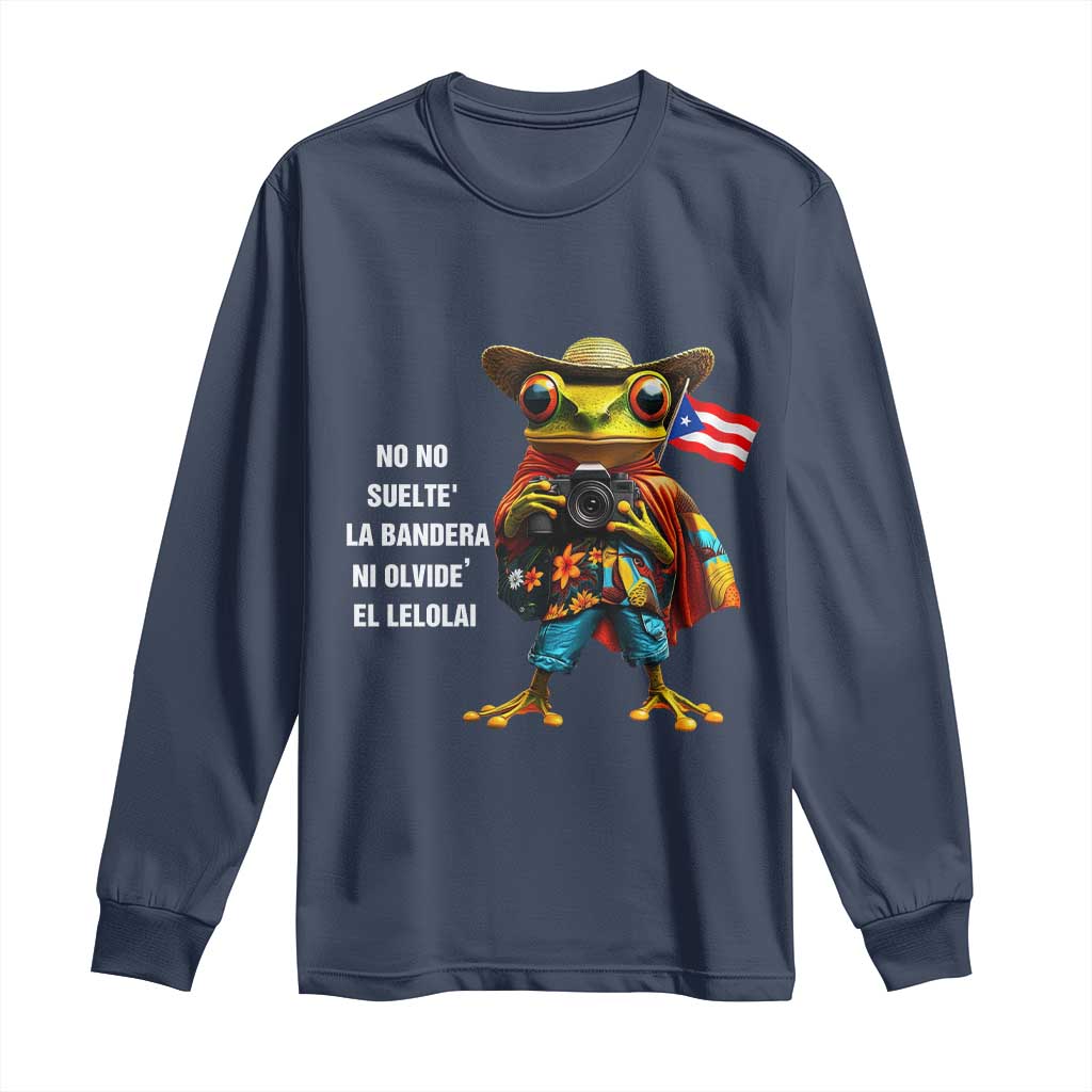 Puerto Rico Coqui' Long Sleeve Shirt Debí Tirar Más Fotos