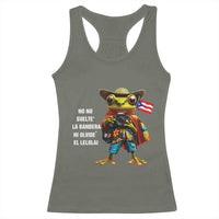 Puerto Rico Coqui' Racerback Tank Top Debí Tirar Más Fotos