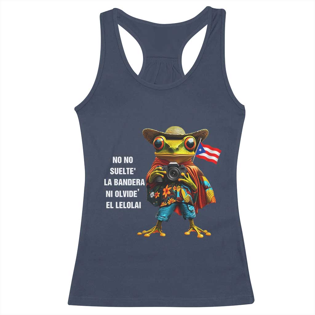 Puerto Rico Coqui' Racerback Tank Top Debí Tirar Más Fotos