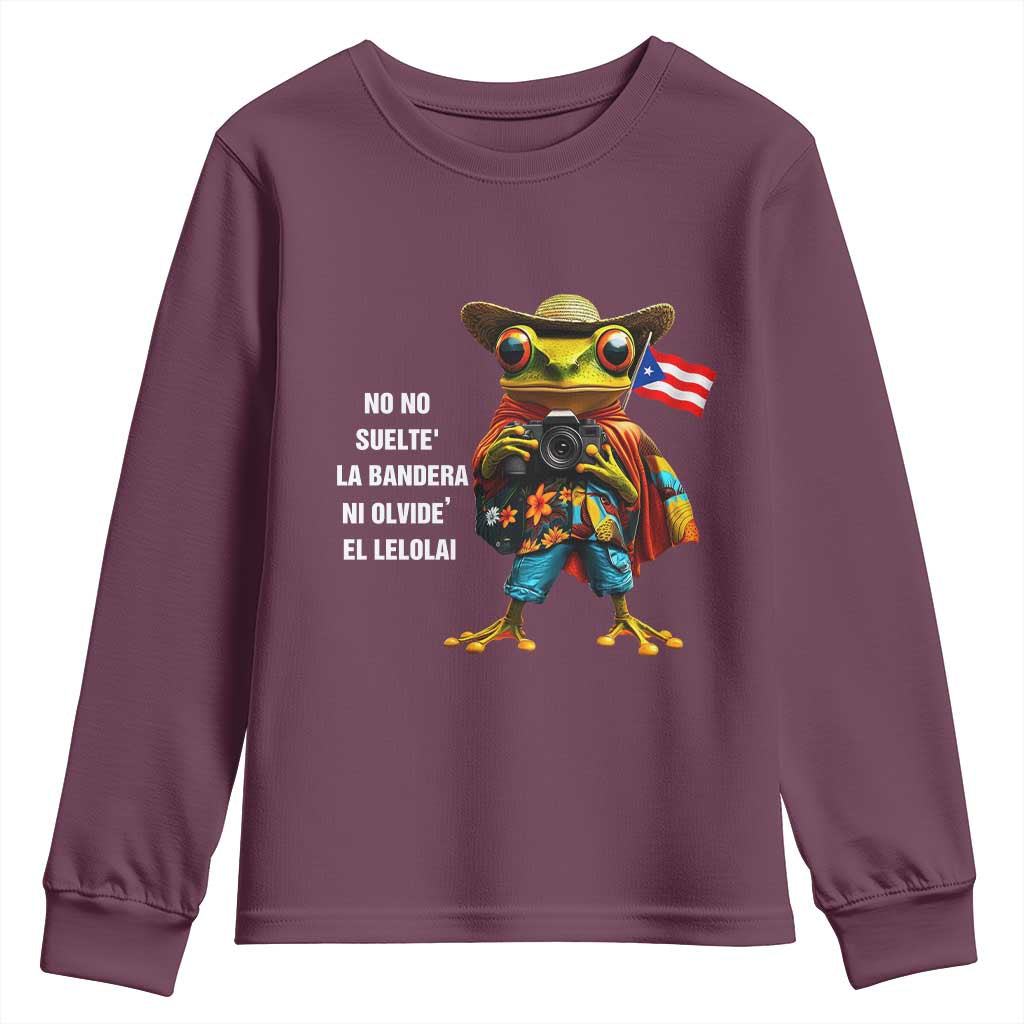 Puerto Rico Coqui' Youth Sweatshirt Debí Tirar Más Fotos