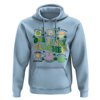 Teachers St Patrick's Day Hoodie One Lucky Teacher Retro Groovy