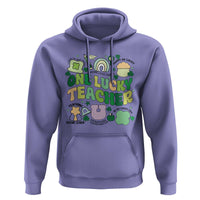 Teachers St Patrick's Day Hoodie One Lucky Teacher Retro Groovy