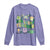 Teachers St Patrick's Day Long Sleeve Shirt One Lucky Teacher Retro Groovy
