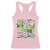 Teachers St Patrick's Day Racerback Tank Top One Lucky Teacher Retro Groovy